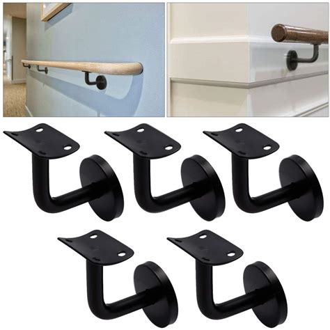 1 inch metal railing brackets|4' one step handrail brackets.